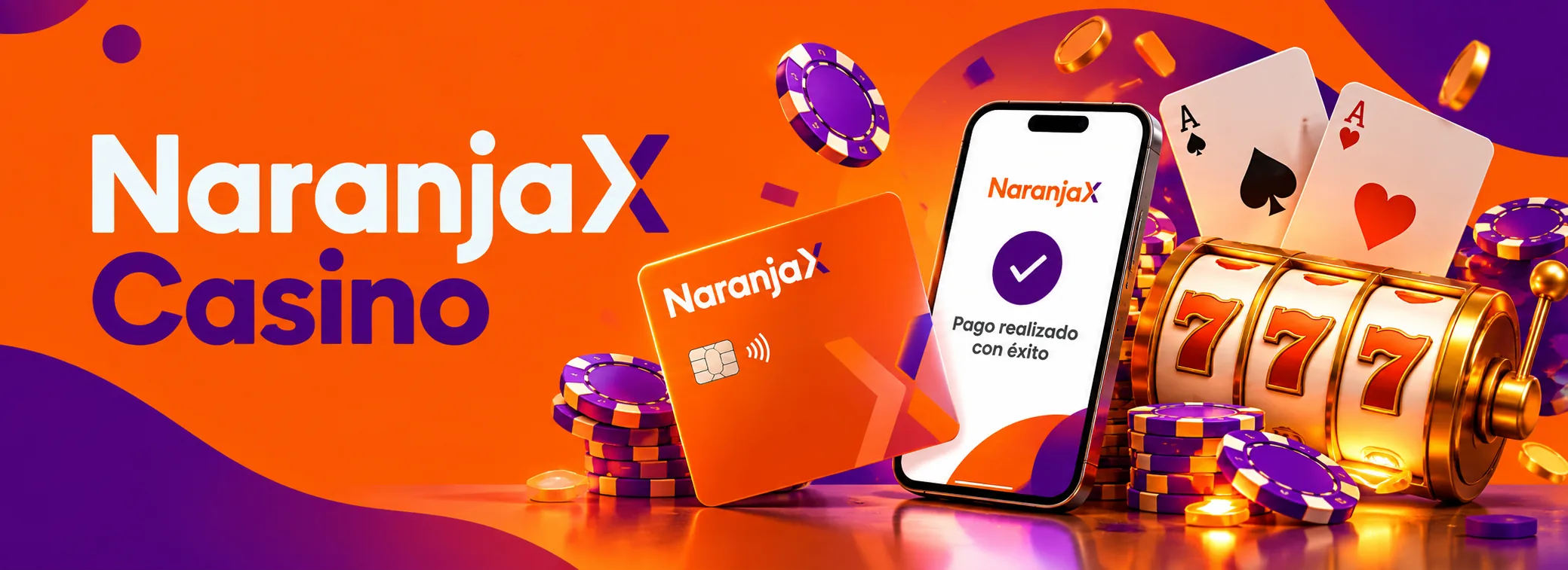 Naranja X Casino, bono de bienvenida de $350.000 y 200 giros gratis