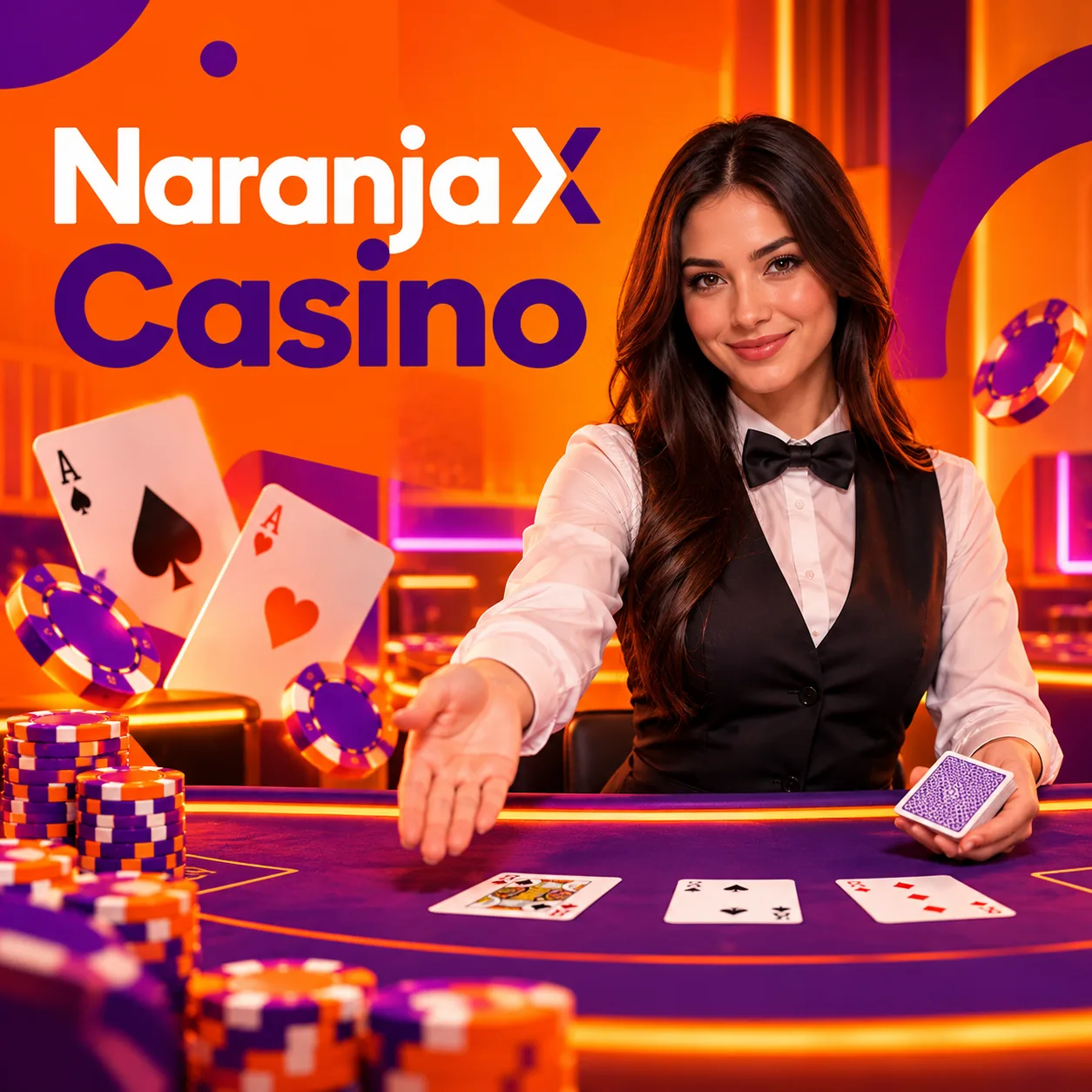 Mesa de ruleta en vivo de Naranja X Casino
